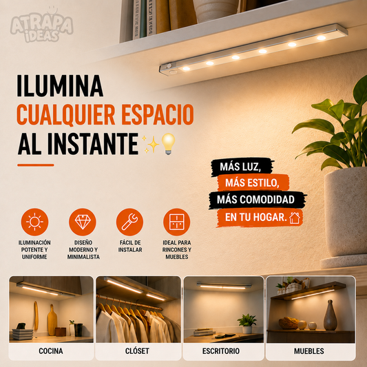 Barra LED con sensor y recargable - ¡Aprovecha la Oferta!
