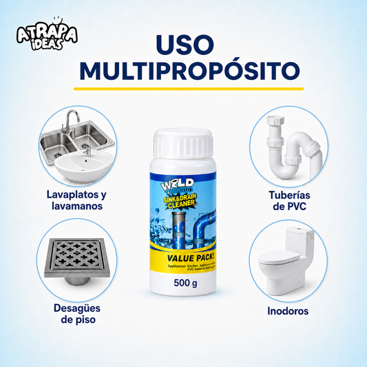 Polvo Destapador de Cañerías 500g