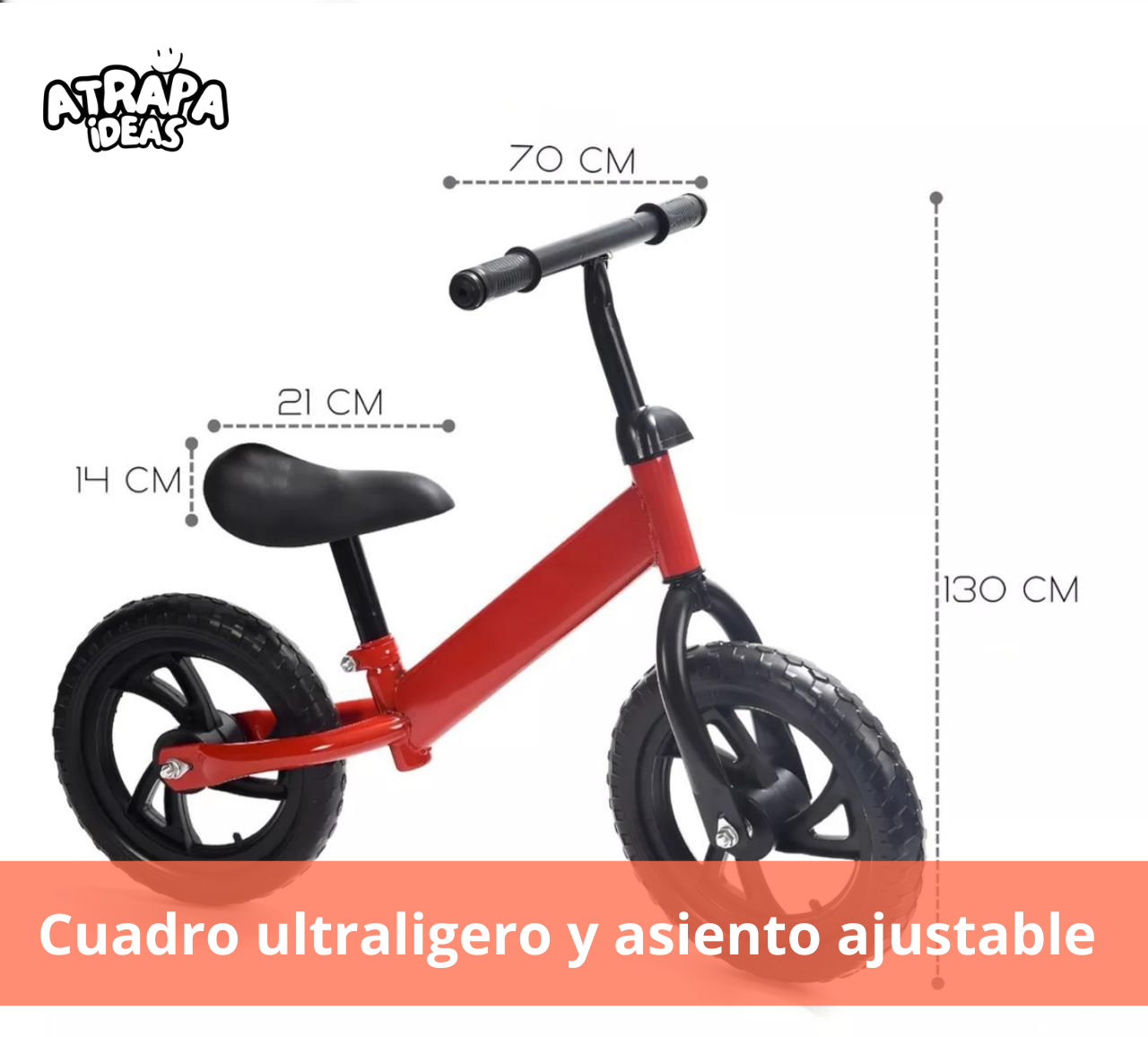 Bicicleta de equilibrio (Color Rojo) - 50% Off