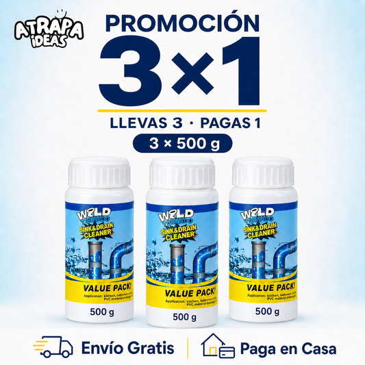 Polvo Destapador de Cañerías 500g